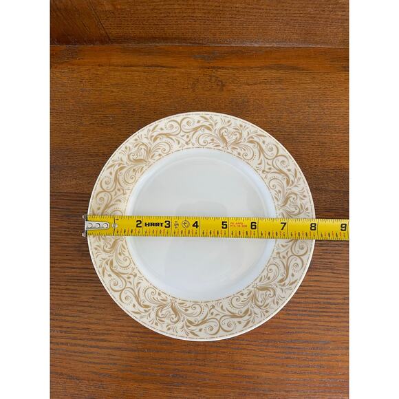 Chris Madden Montalira Gold by JCP Home JC Penney Set of 3 Salad Plates 8" - Picture 6 of 6